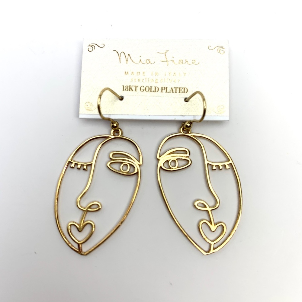 925 ST SILVER MIA FIARE MODERN HOOK EARRINGS - Picture 7 of 7